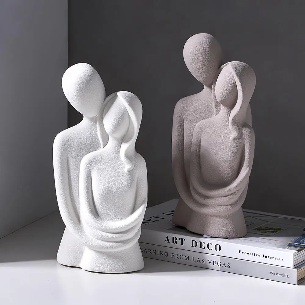 Abstract Sculpture Resin - Abstrakcyjna Figurka Dekoracyjna z Żywicy Ceramicznej,