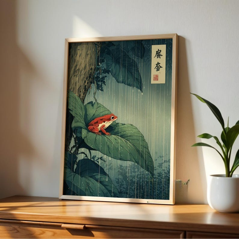 Home Decor Aesthetic Pinterest - 1 szt. Japoński obraz na płótnie