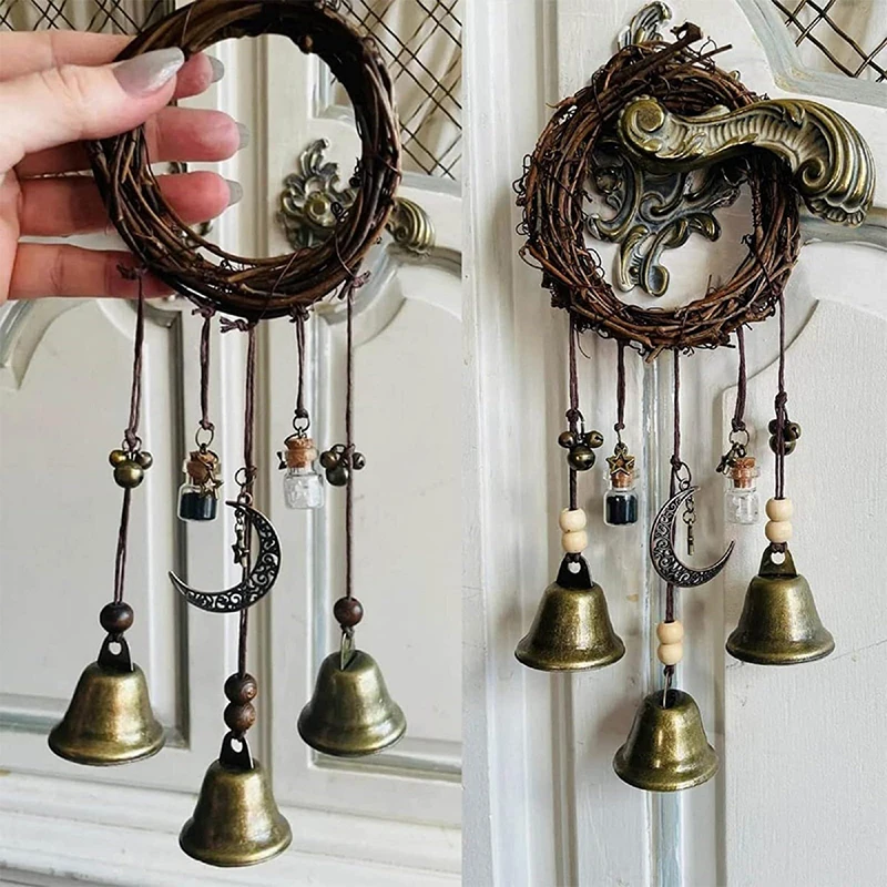 Boho Wind Chimes - Boho dzwonki wietrzne z dzwoneczkami, ręcznie