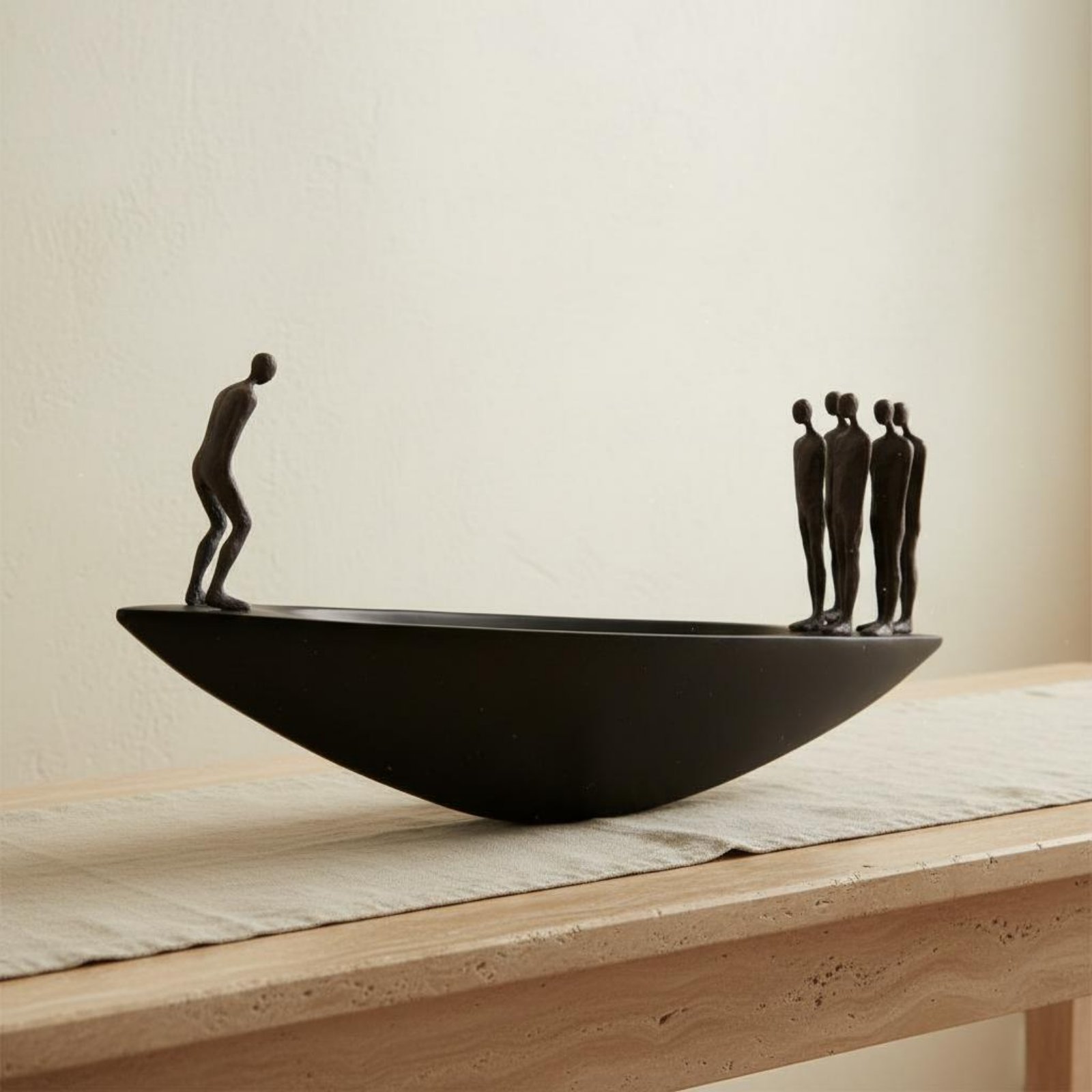 Abstract Sculpture Resin - Nowoczesna statuetka żaglówki z żywicy, artystyczna