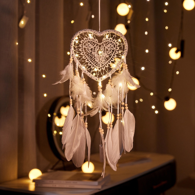 Boho Wind Chimes - Valentine Bohemian Dream Catcher Ręcznie Robiony
