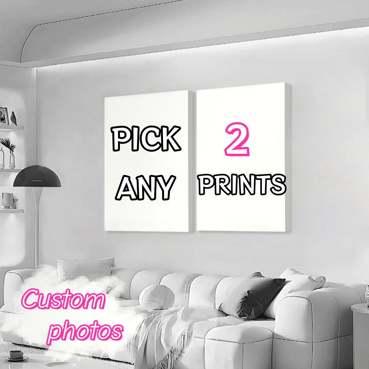 Home Decor Aesthetic Pinterest - 2/3/4/5/6 szt. Personalizowany druk na płótnie