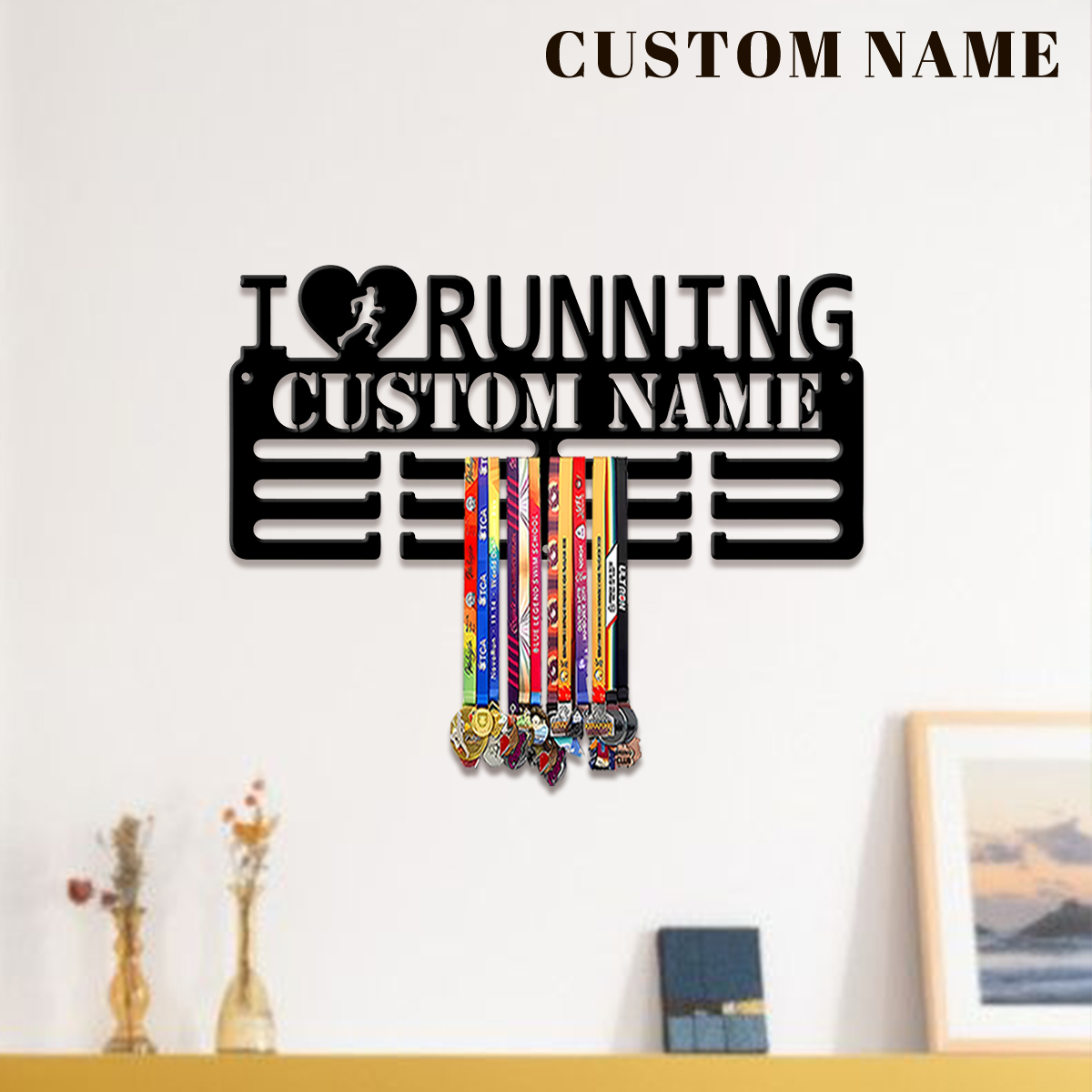 Home Decor Com - Personalizowany metalowy stojak na medale z