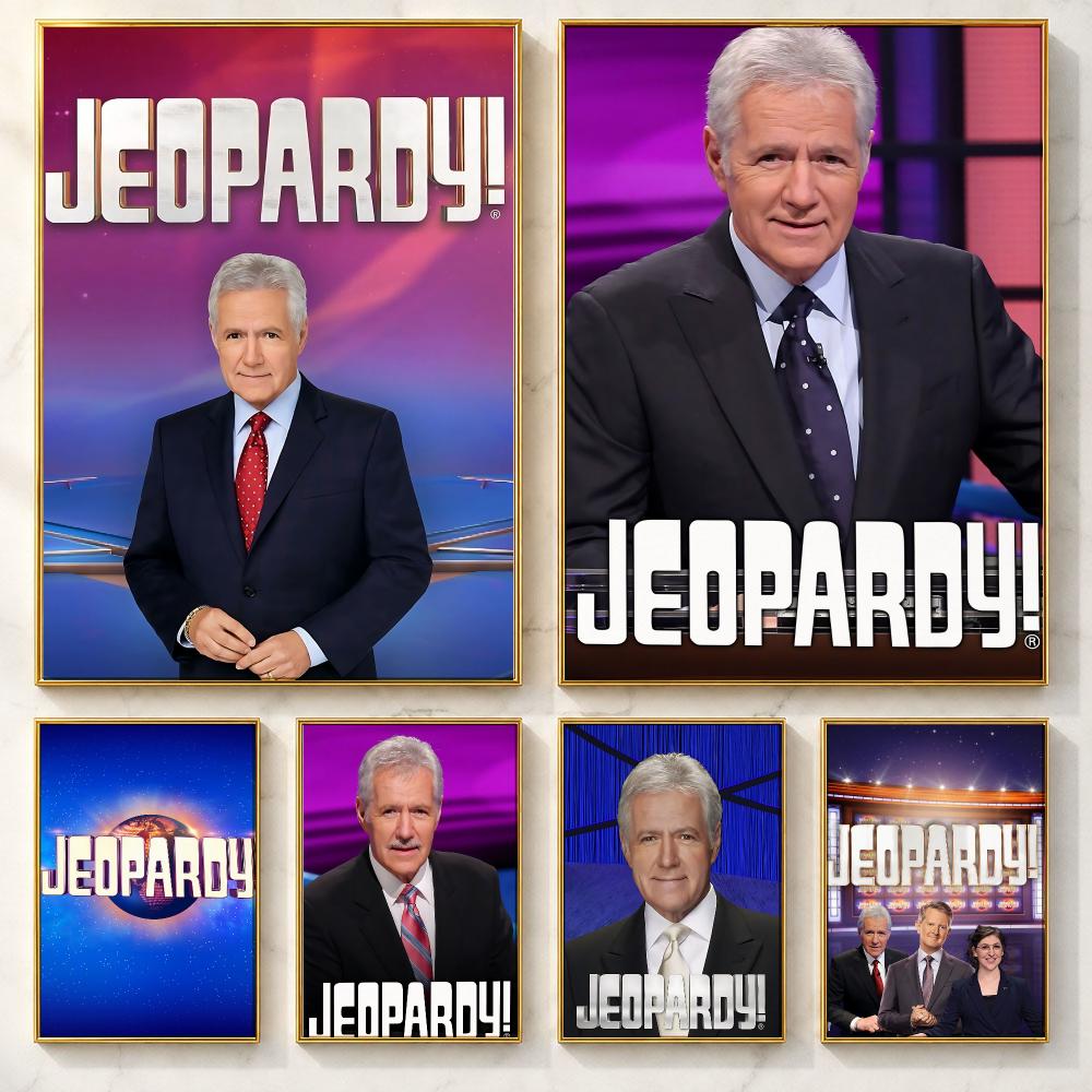 Home Decor Quiz - Klasyczny plakat z grą quizową „Jeopardy”,