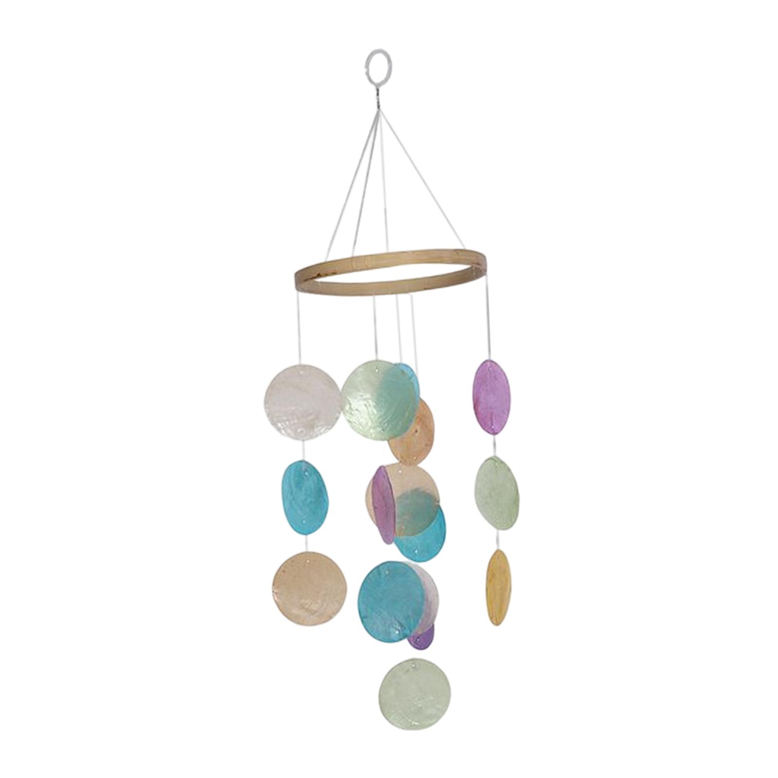 Boho Wind Chimes - Kreatywne, kolorowe zawieszki w kształcie muszelek,