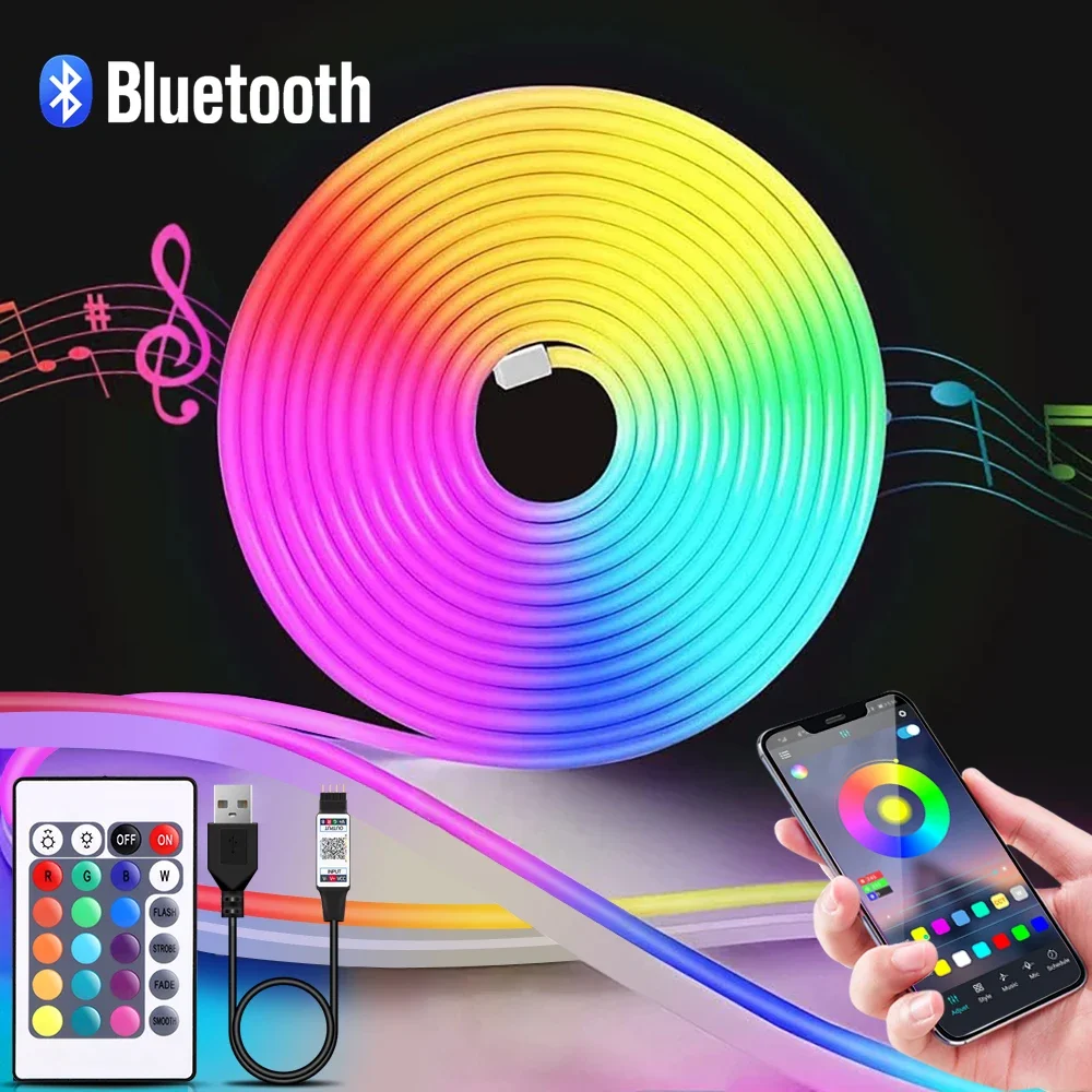 Home Decor Light - Taśma LED Neon RGB 1-5m, 5V