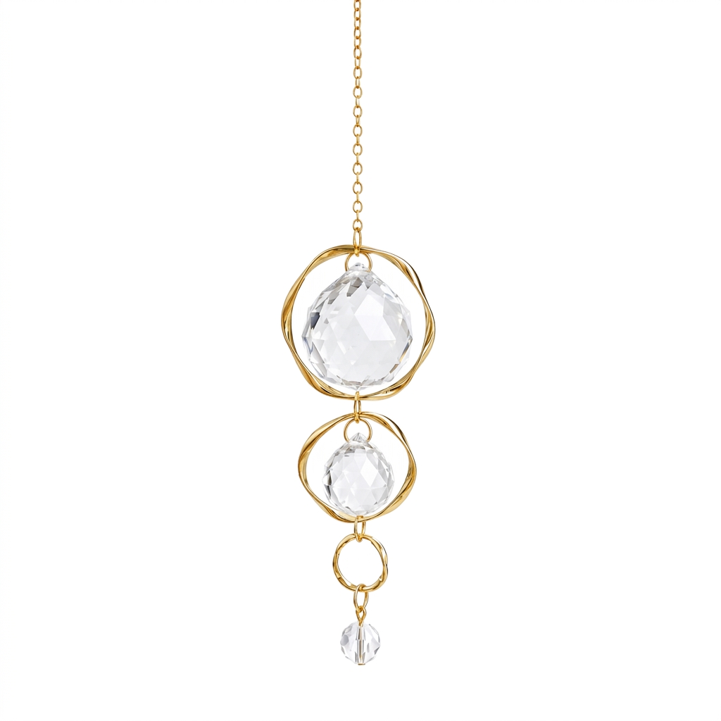Tęczowy Kryształowy Łapacz Sło – Boho Wind Chimes recenzja i cena