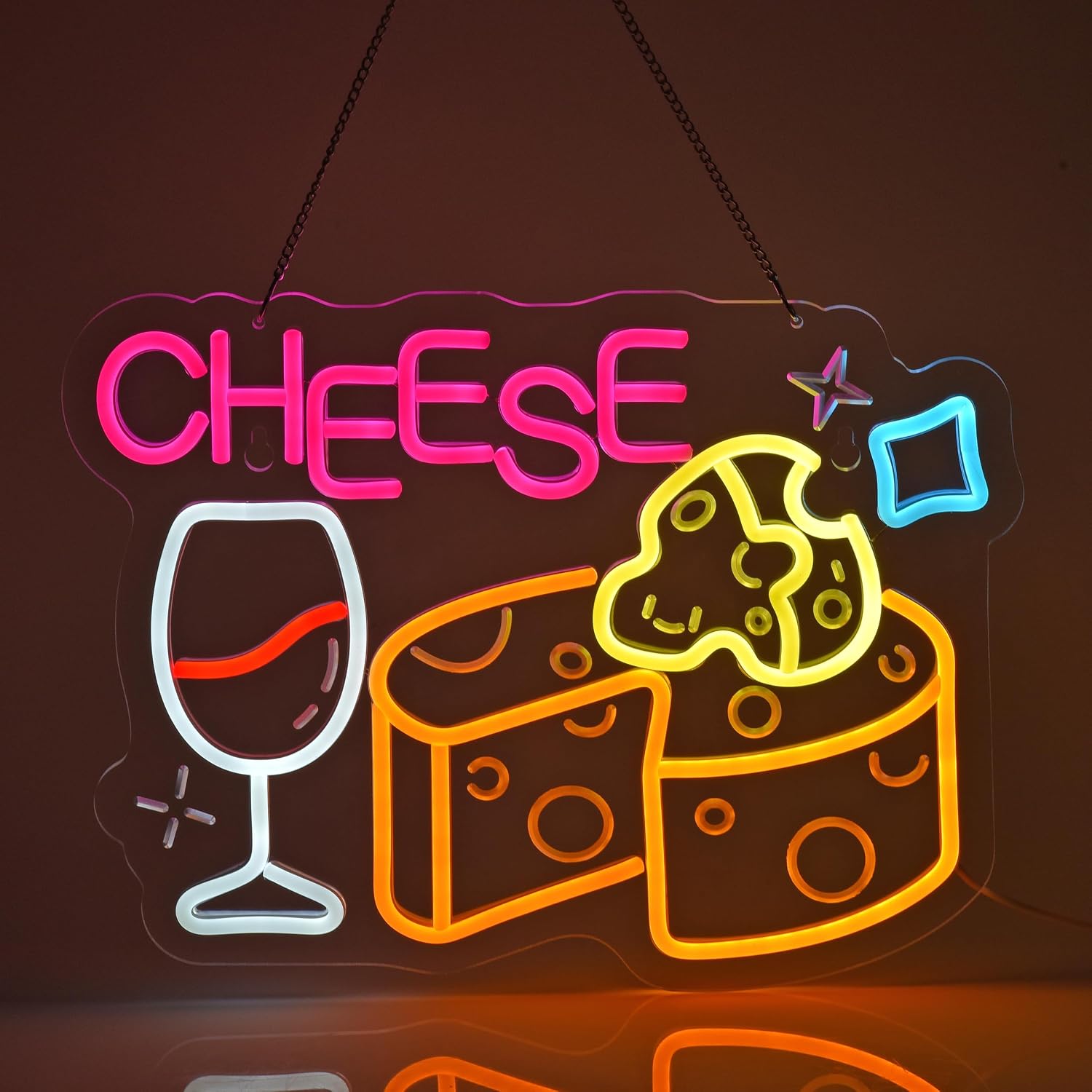 Neonowy szyld serowy, neonowe  – Home Decor Retail Stores recenzja i cena