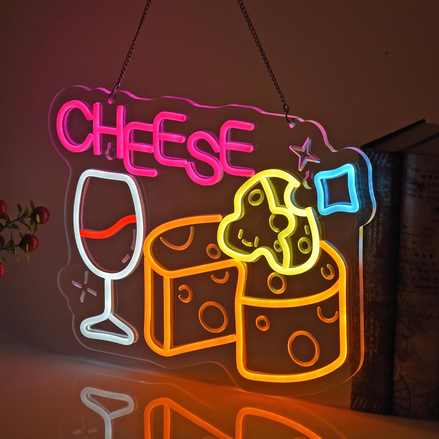 Neonowy szyld serowy, neonowe  – Home Decor Retail Stores recenzja i cena