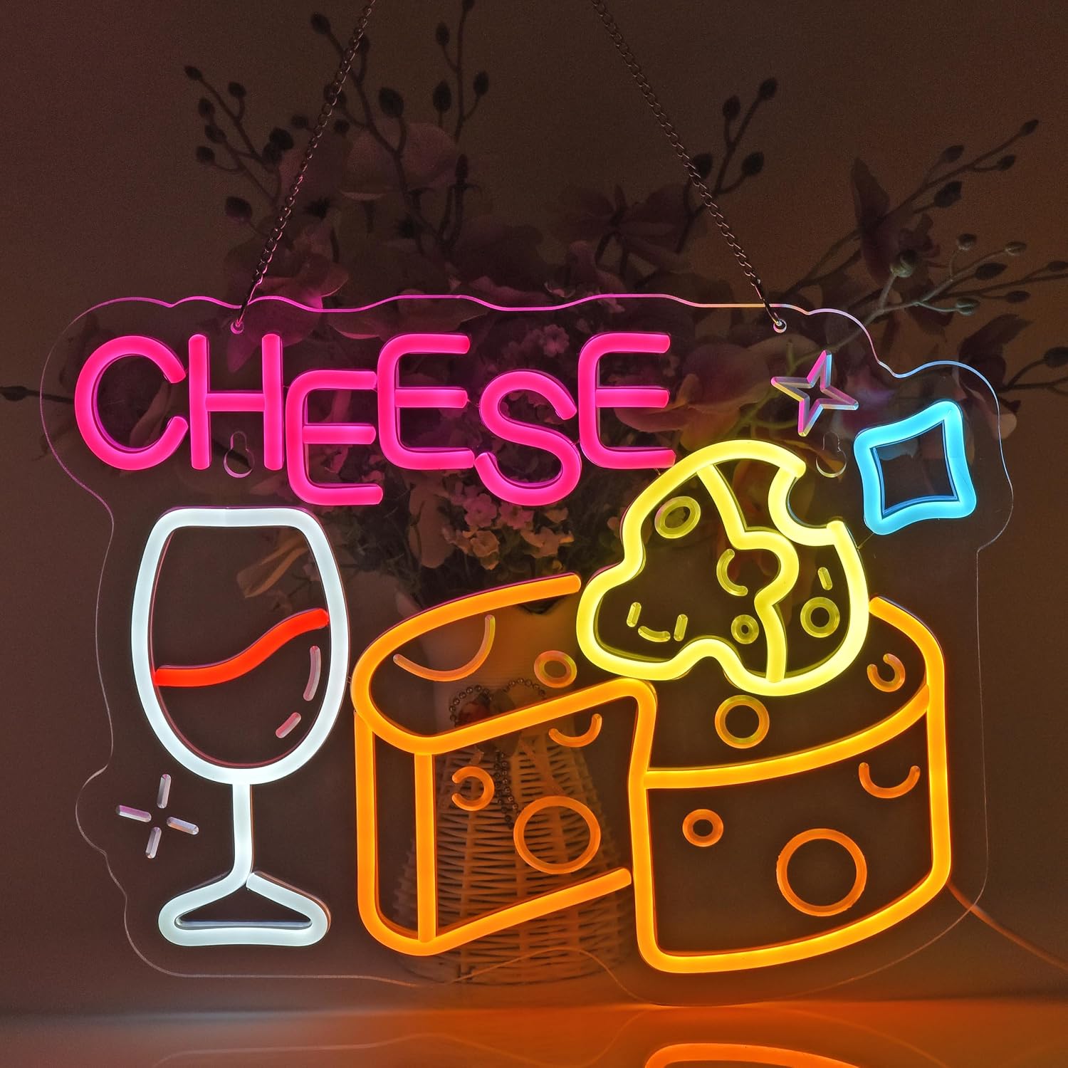 Neonowy szyld serowy, neonowe  – Home Decor Retail Stores recenzja i cena