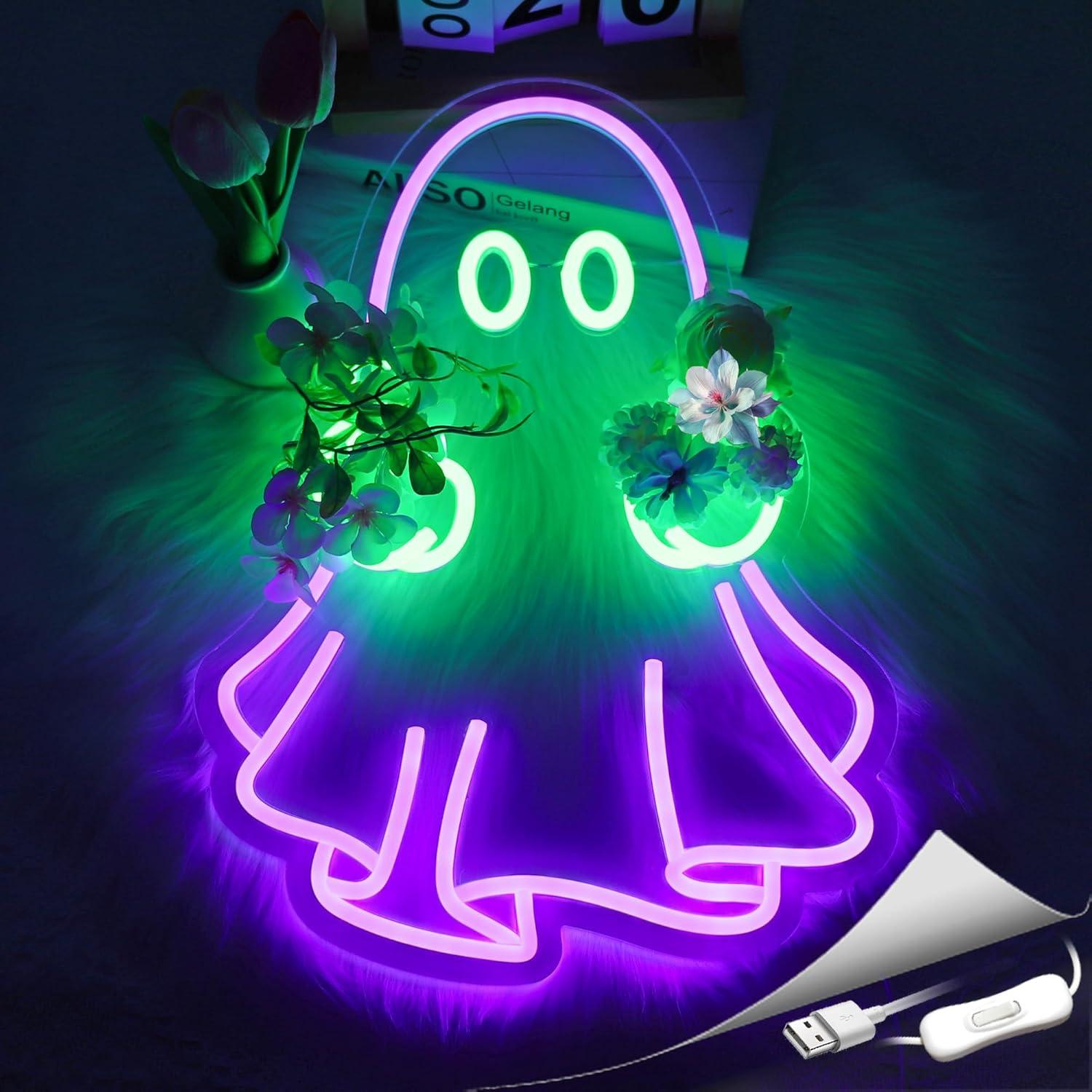 Neonowy znak duch, zasilany pr – Home Decor Light recenzja i cena
