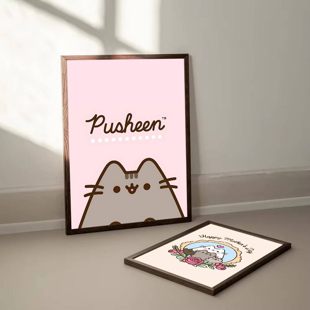 Uroczy Plakat Kawaii P-Pusheen – Home Decor Aesthetic Pinterest recenzja i cena