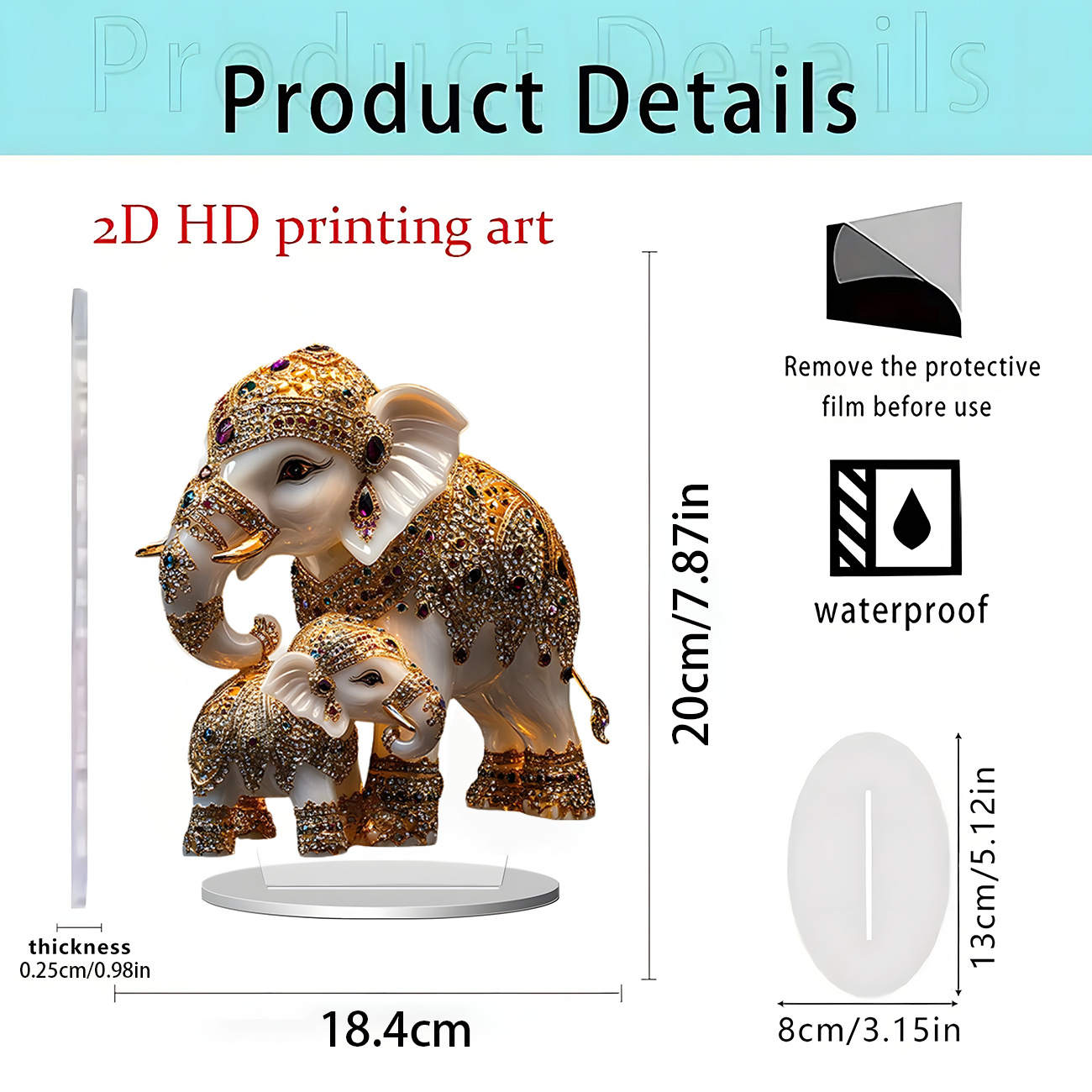 1 SZT. Figurka Słonia na Biurk – Abstract Sculpture Resin recenzja i cena