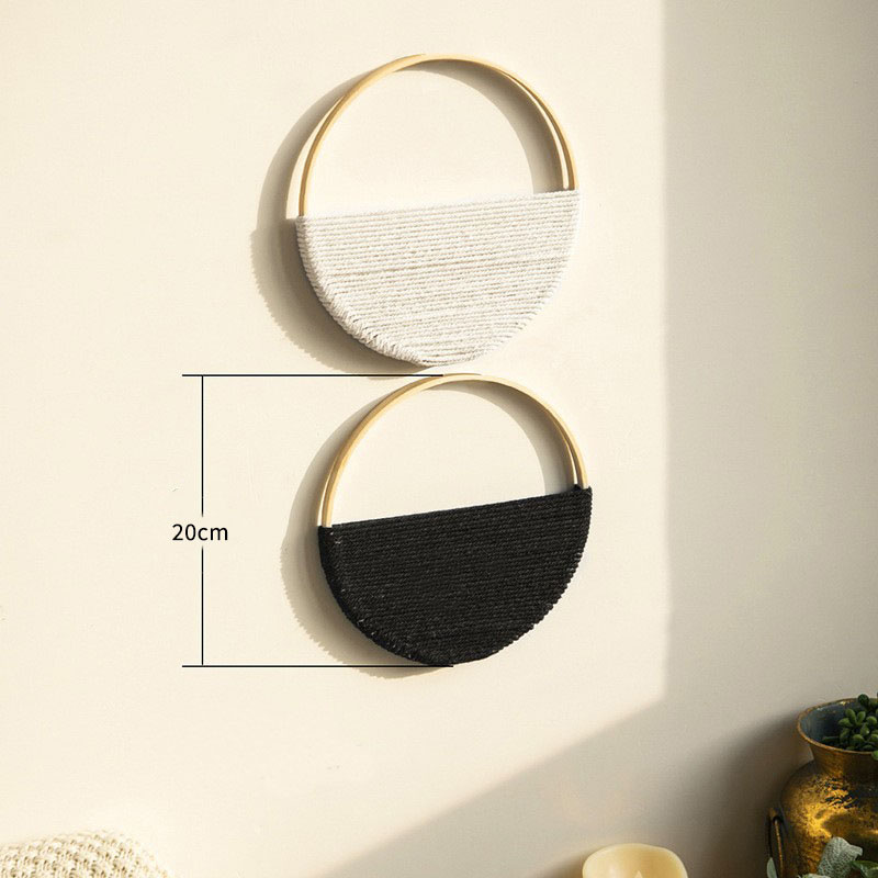 2 szt. Bambusowe okrągłe dekor – Macrame Wall Hanging recenzja i cena