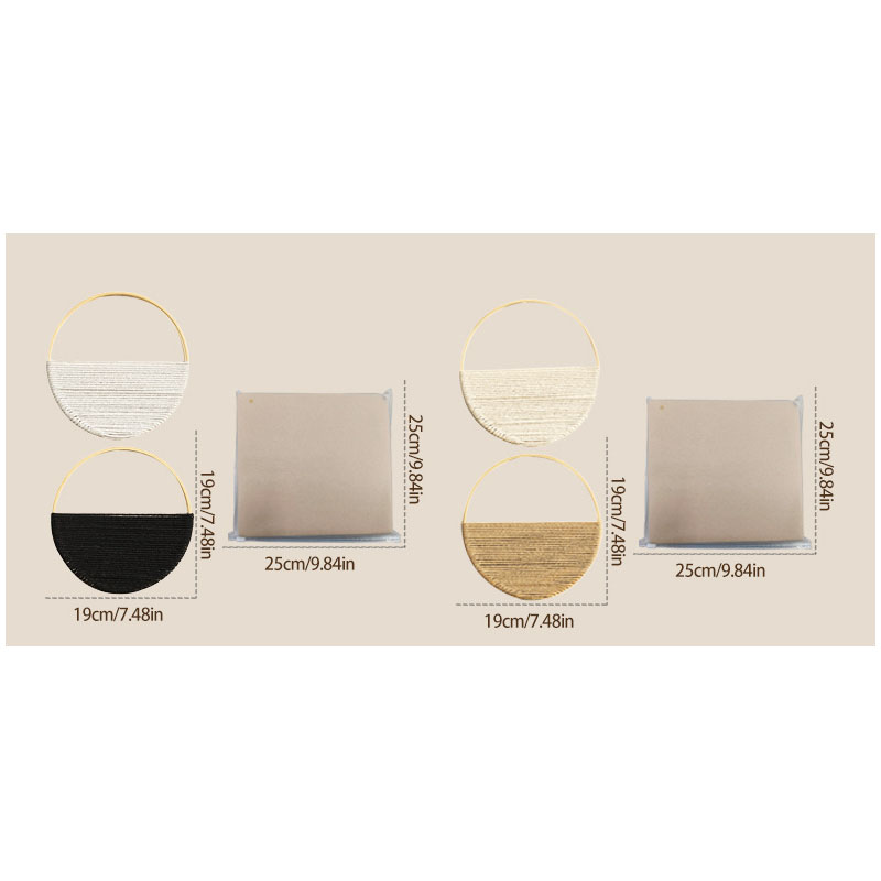 2 szt. Bambusowe okrągłe dekor – Macrame Wall Hanging recenzja i cena