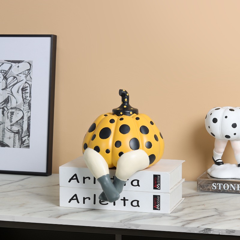 Abstrakcyjna lalka dynia w kro – Abstract Sculpture Resin recenzja i cena