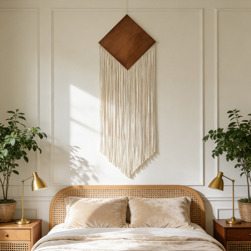 Bohemianowa bawełniana tkanina – Macrame Wall Hanging recenzja i cena