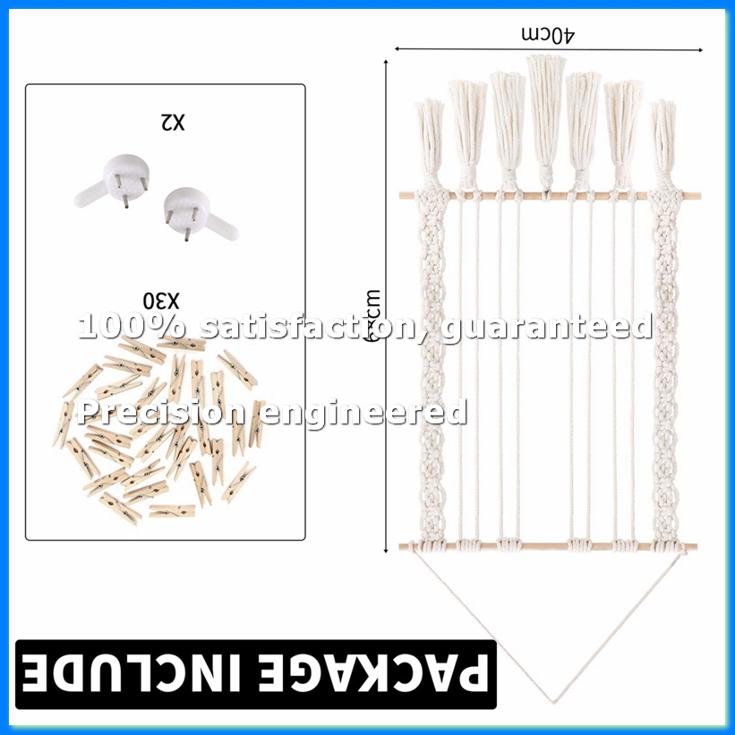 Wiszący stojak na zdjęcia z 30 – Macrame Wall Hanging recenzja i cena